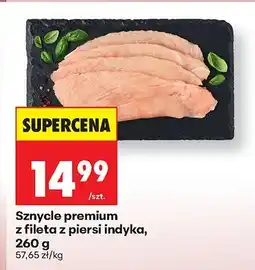 Biedronka Sznycle premium z fileta z piersi indyka oferta