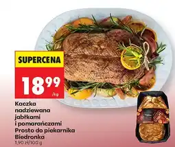 Biedronka Kaczka nadziewana jabłkami z jabłkami i pomarańczami Prosta do piekarnika Biedronka oferta