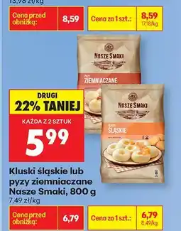 Biedronka Kluski śląskie lub pyzy ziemniaczane Nasze Smaki oferta