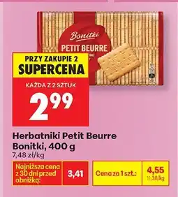 Biedronka Herbatniki Petit Beurre Bonitki oferta