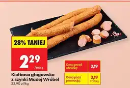 Biedronka Kiełbasa głogowska z szynki Madej Wróbel oferta