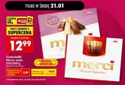 Biedronka Czekoladki Merci, opak. 210/250g, różne rodzaje oferta
