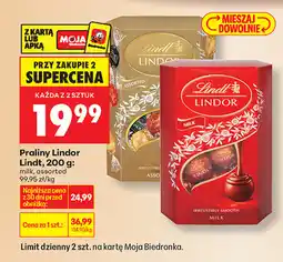 Biedronka Praliny Lindor Lindt oferta