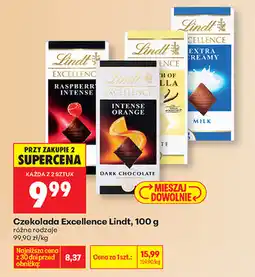 Biedronka Czekolada Excellence Lindt oferta