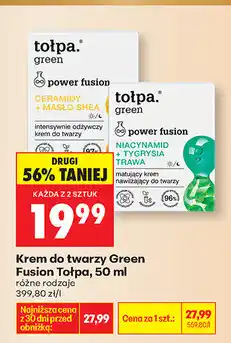 Biedronka Krem do twarzy Green Fusion Tołpa oferta