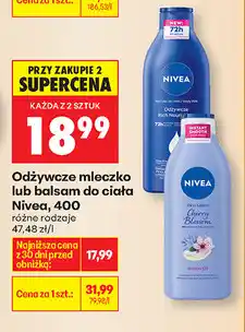 Biedronka Odżywcze mleczko lub balsam do ciała Nivea oferta