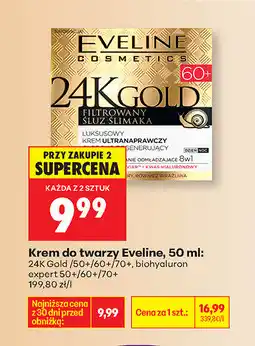 Biedronka Krem do twarzy Eveline 24K Gold oferta