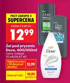 Biedronka Żel pod prysznic Dove, 400/450ml oferta