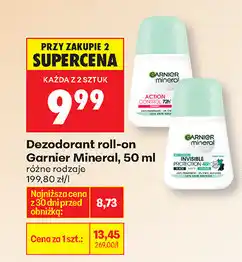 Biedronka Dezodorant roll-on Garnier Mineral oferta