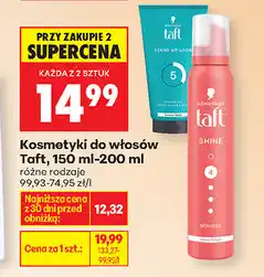 Biedronka Kosmetyki do włosów Taft, 150 ml - 200 ml oferta