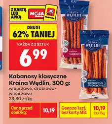 Biedronka Kabanosy klasyczne Kraina Wędlin oferta