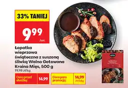 Biedronka Łopatka wieprzowa świececzna z suszoną śliwką Wolno Gotowana Kraina Mięs oferta