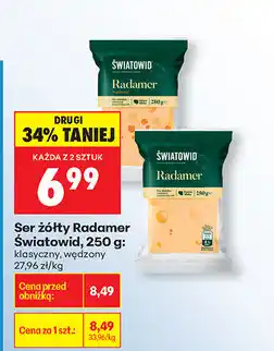 Biedronka Ser żółty Radamer Światowid oferta