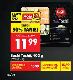 Biedronka Sushi Toshii oferta