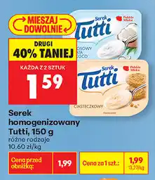 Biedronka Serek homogenizowany Tutti oferta