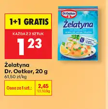 Biedronka Żelatyna Dr. Oetker oferta