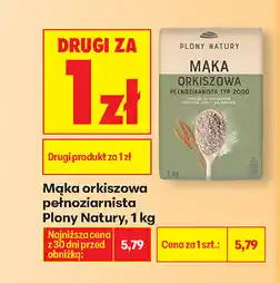 Biedronka Mąka orkiszowa pełnoziarnista Plony Natury oferta