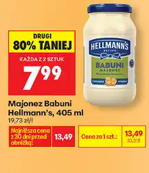 Biedronka Majonez Babuni Hellmann’s oferta