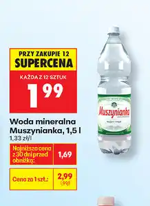 Biedronka Woda mineralna Muszynianka oferta