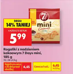 Biedronka Rogalik z nadzieniem kakaowym 7 Days mini oferta