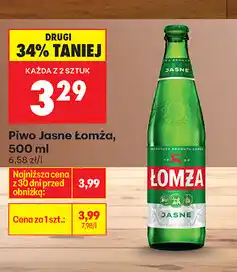 Biedronka Piwo Jasne Łomża, 500 ml (butelka) oferta