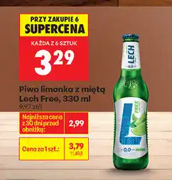 Biedronka Piwo Limonka z Miętą Lech Free oferta