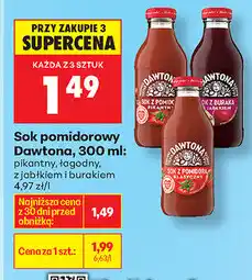 Biedronka Sok pomidorowy Dawtona oferta