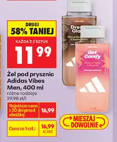 Biedronka Żel pod prysznic Adidas Vibes Men oferta