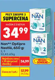 Biedronka Nan Optipro Nestlé, 650 g, 2 oferta