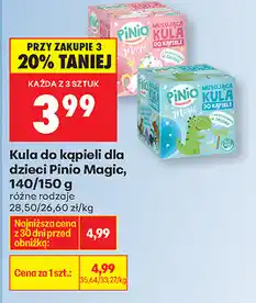 Biedronka Kula do kąpieli dla dzieci Pinio Magic, 140/150 g oferta
