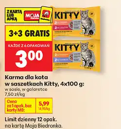 Biedronka Karma dla kota w saszetkach Kitty oferta