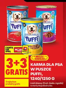 Biedronka Karma dla psa w puszce Puffi, 1240/1250 g oferta