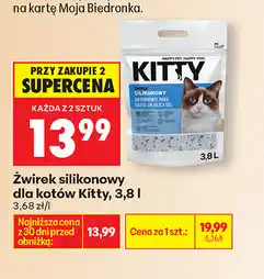 Biedronka Żwirek silikonowy dla kotów Kitty oferta