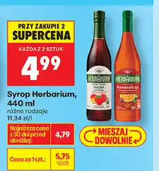 Biedronka Herbarium syrop oferta