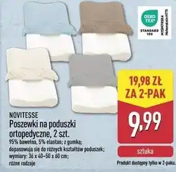 ALDI Poszewki na poduszki ortopedyczne, 2 szt oferta