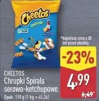 ALDI Chrupki Spirals serowo-ketchupowe oferta
