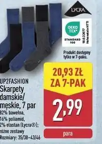 ALDI Skarpety damskie/męskie, 7 par oferta