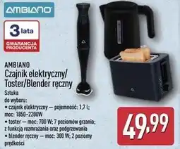 ALDI Czajnik elektryczny/Toster/Blender ręczny oferta