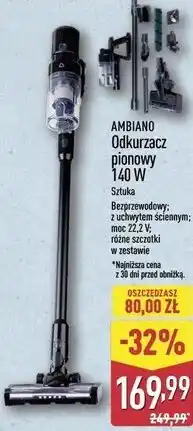 ALDI Odkurzacz pionowy 140 W oferta