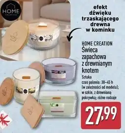 ALDI Świeca zapachowa z drewnianym knotem oferta