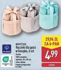ALDI Ręczniki dla gości w koszyku, 6 szt oferta