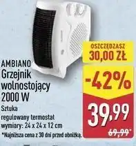 ALDI Grzejnik wolnostojący 2000 W oferta