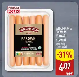ALDI Parówki z szynki oferta