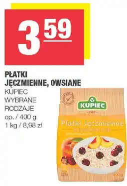 Spar Płatki jęczmienne, owsiane Kupiec oferta