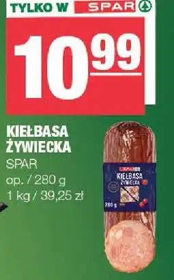 Spar Kiełbasa żywiecka SPAR oferta