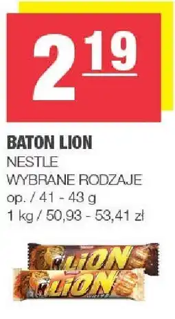 Spar Baton lion NESTLE wybrane rodzaje oferta