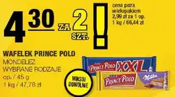 Spar Wafelek Prince Polo Mondelez wybrane rodzaje oferta