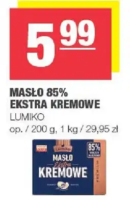 Spar Masło 85% ekstra kremowe Lumiko oferta