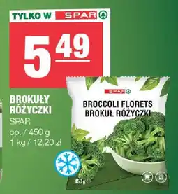 Spar Brokuły mrożone, brokuł różyczki Spar oferta