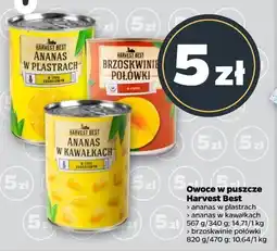 Netto Owoce w puszce Harvest Best (ananas w plastrach, ananas w kawałkach, brzoskwinie połówki) oferta